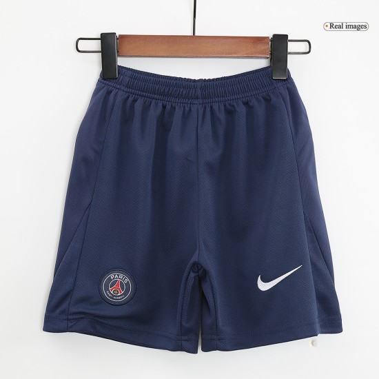 KVARATSKHELIA 7 Kids PSG Home Jersey Kit 2024/25