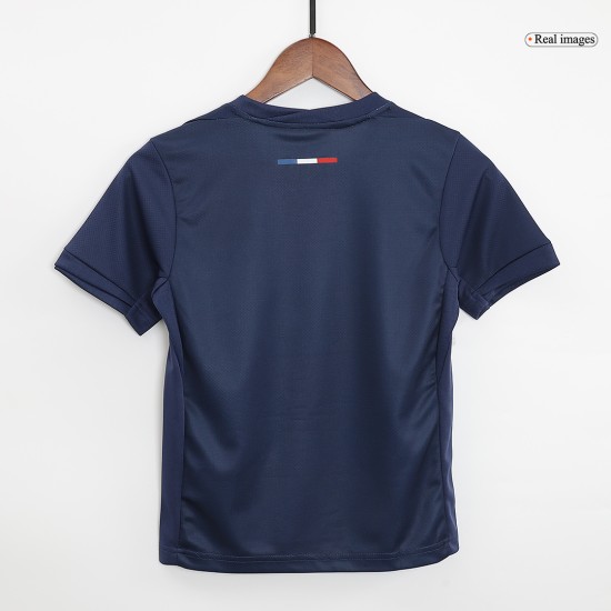 KVARATSKHELIA 7 Kids PSG Home Jersey Kit 2024/25