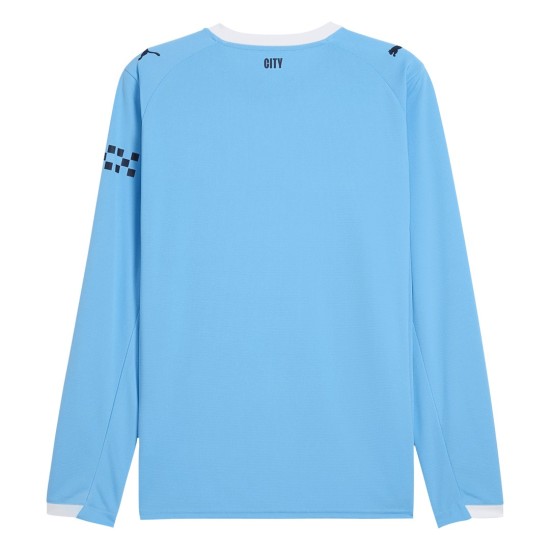 Manchester City Home Long Sleeve Jersey 2025/26