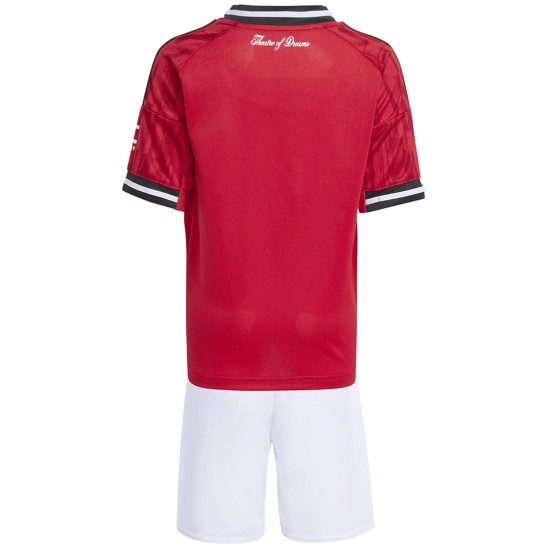 Kids Manchester United Home Jersey Kit 2025/26