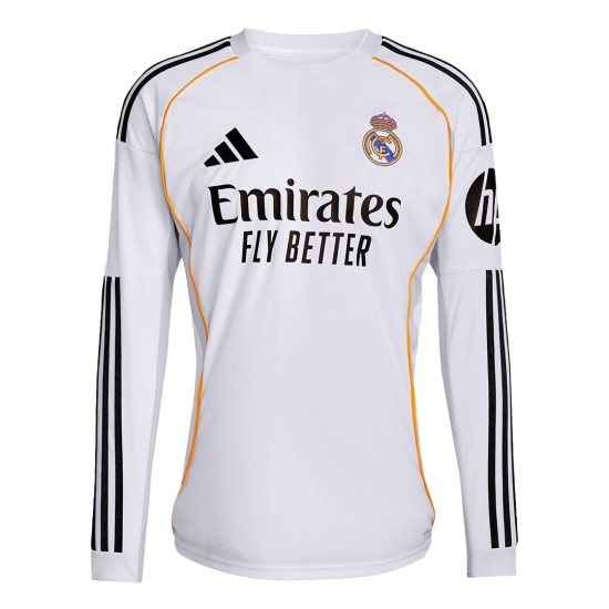 Real Madrid Home Long Sleeve Jersey 2025/26