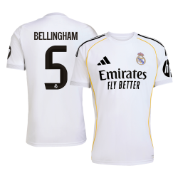 BELLINGHAM 5 Real Madrid Home Jersey 2025/26