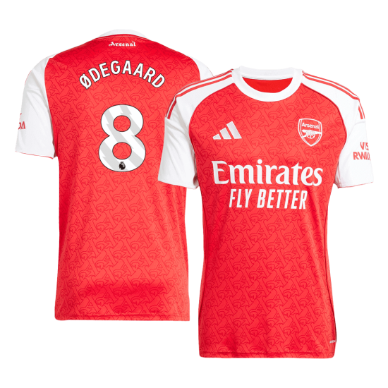 ØDEGAARD 8 Arsenal Home Jersey 2025/26 - [Super Replica]