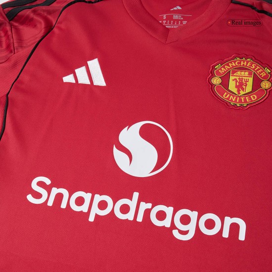 B.FERNANDES 8 Manchester United Home Jersey 2025/26- [Super Replica]