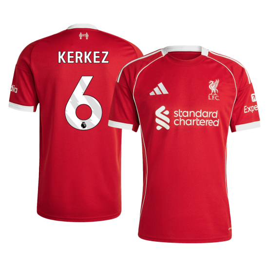 KERKEZ 6 Liverpool Home Jersey 2025/26