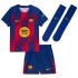 Kids Barcelona Home Jersey Full Kit 2025/26