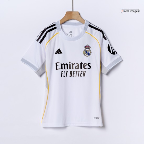 Kids Real Madrid Home Jersey Full Kit 2025/26