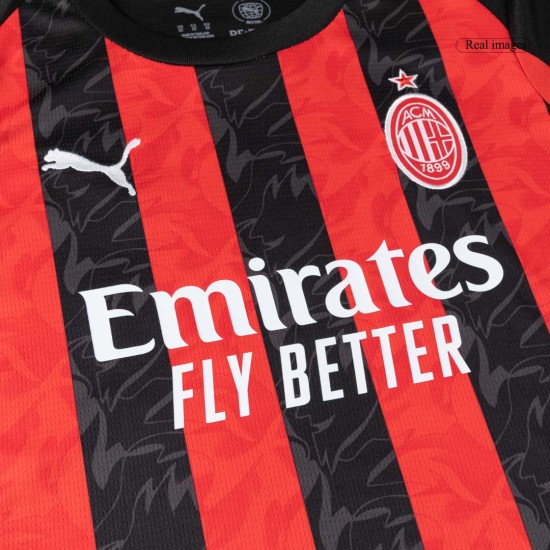 Kids AC Milan Home Jersey Full Kit 2025/26