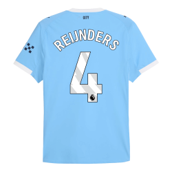 REIJNDERS 4 Manchester City Home Match Jersey Player Version 2025/26