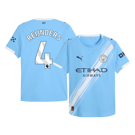 REIJNDERS 4 Manchester City Home Match Jersey Player Version 2025/26