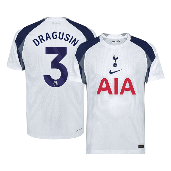 DRAGUSIN 3 Tottenham Hotspur Home Match Jersey Player Version 2025/26
