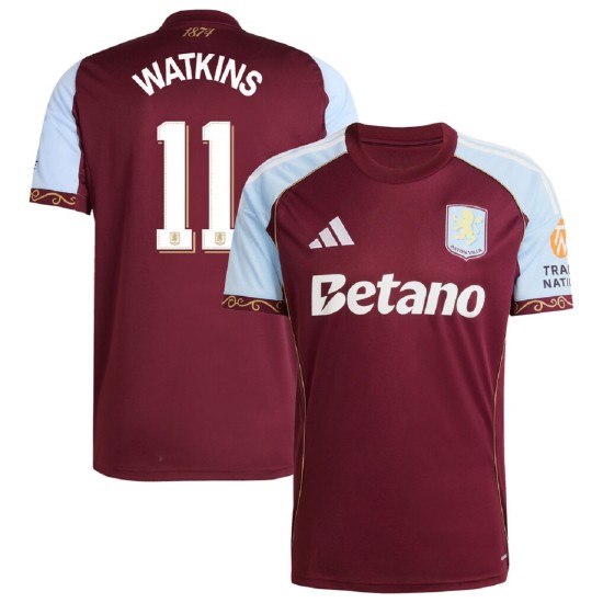 WATKINS 11 Aston Villa Home Jersey 2025/26 - Cup Font