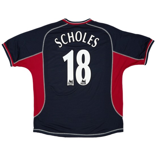 SCHOLES 18 Retro Manchester United Third Jersey 2000/01