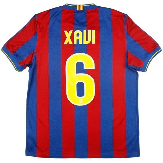 Xavi 6 Retro Barcelona Home Jersey 2009/10