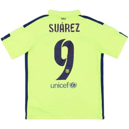 SUÁREZ 9 Retro Barcelona Third Jersey 2014/15