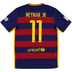 Neymar Jr 11 Retro Barcelona Home Jersey 2015/16