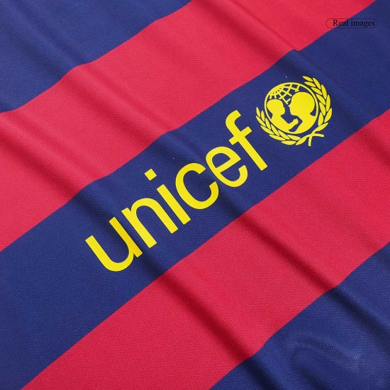 SUÁREZ 9 Retro Barcelona Home Jersey 2015/16