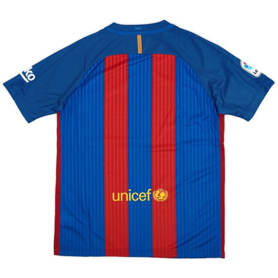 SUÁREZ 9 Retro Barcelona Home Jersey 2016/17