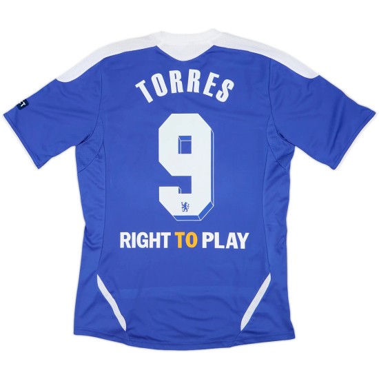 Torres 9 Retro Chelsea UCL Final Home Jersey 2011/12
