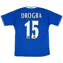 Drogba 15 Retro Chelsea Home Jersey 2003/05