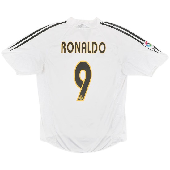 RONALDO 9 Retro Real Madrid Home Jersey 2004/05