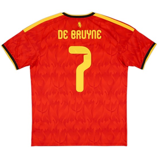 De Bruyne 7 Belgium Home Jersey World Cup 2026