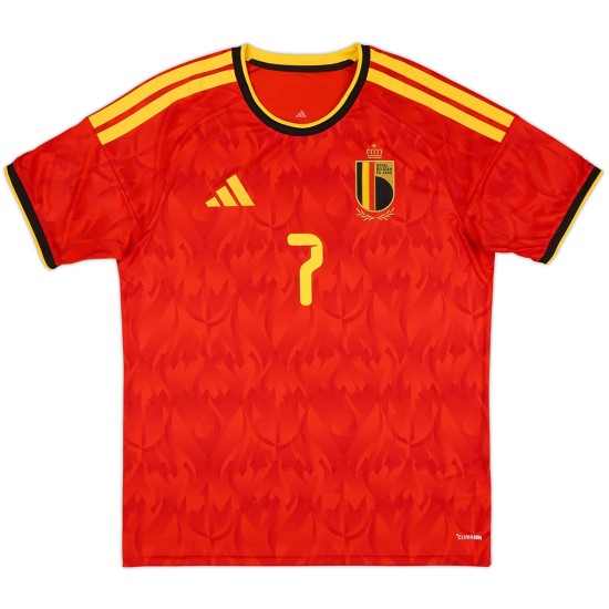 De Bruyne 7 Belgium Home Jersey World Cup 2026