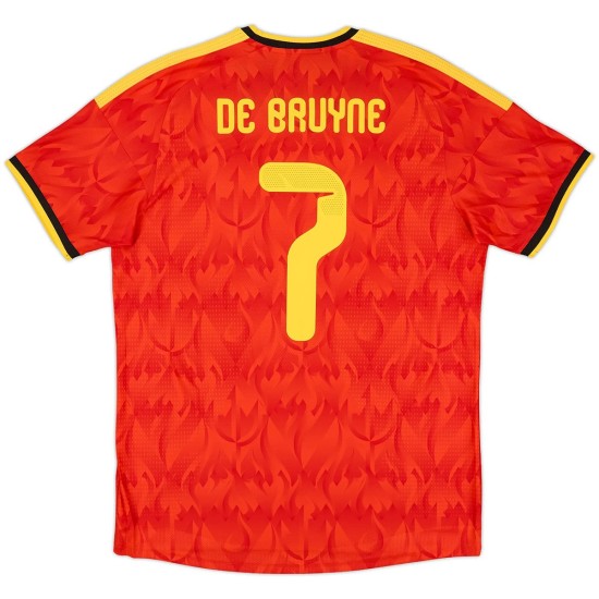 De Bruyne 7 Belgium Home Match Jersey Player Version World Cup 2026