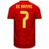 De Bruyne 7 Belgium Home Match Jersey Player Version World Cup 2026
