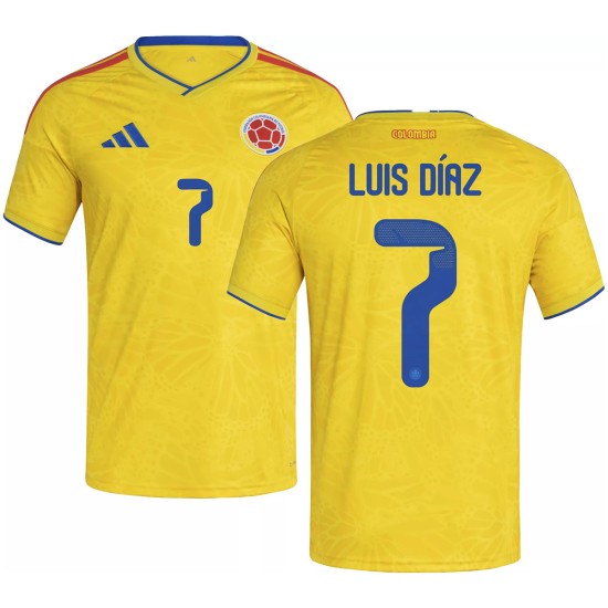 Luis Díaz 7 Colombia Home Jersey World Cup 2026