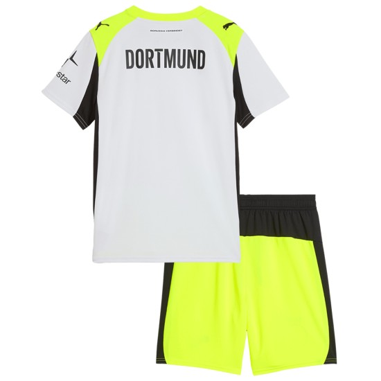 Kids Borussia Dortmund Away Jersey Kit 2025/26